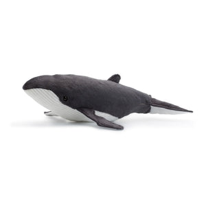 Bon Ton Toys - Curved Whale Plush | Gray