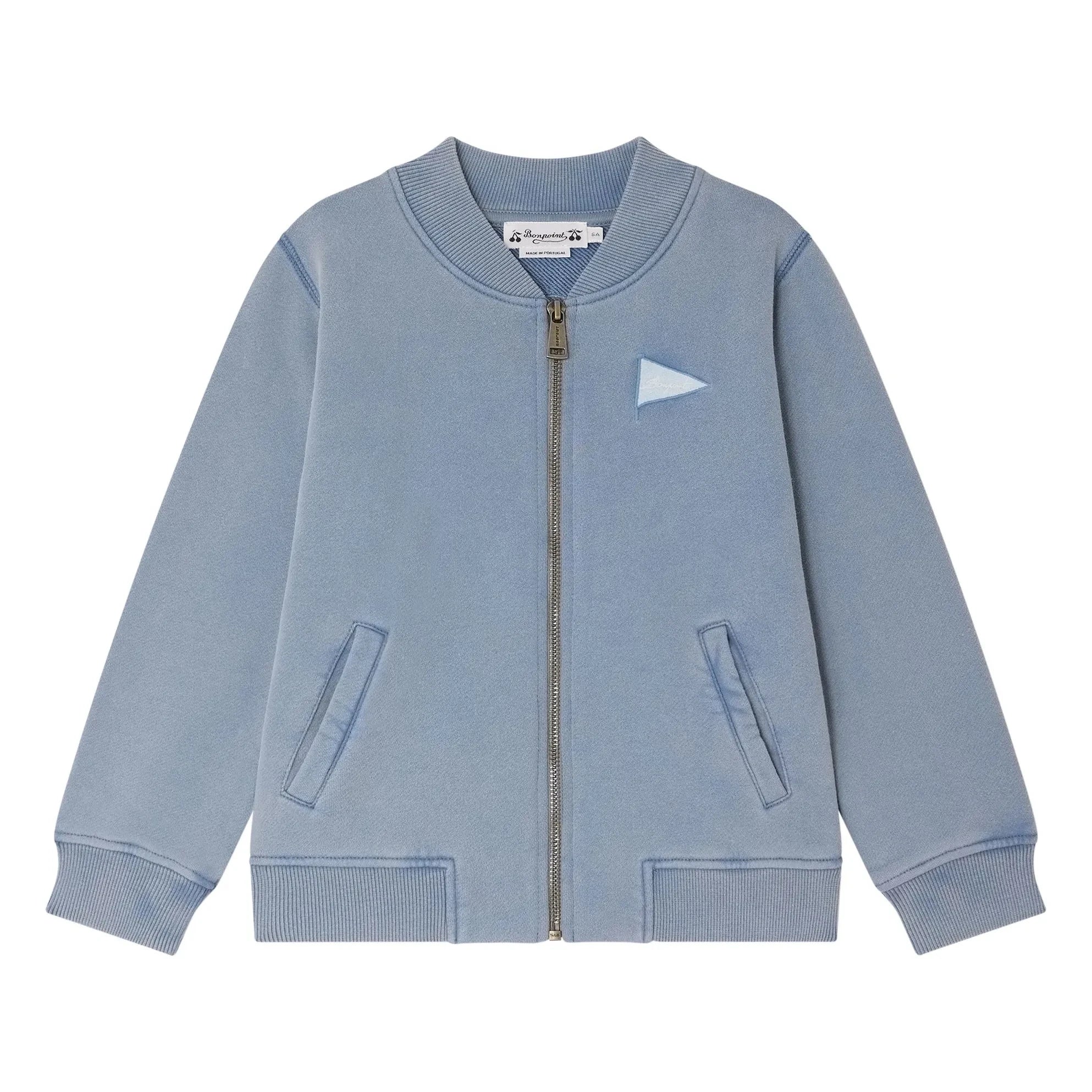 Bonpoint – Loreto Bomberjacke aus Bio-Baumwolle | Azurblau