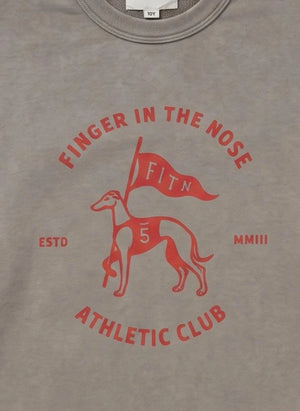 Finger in the nose - Blow Athletic Club Organic Cotton Sweatshirt | Gray