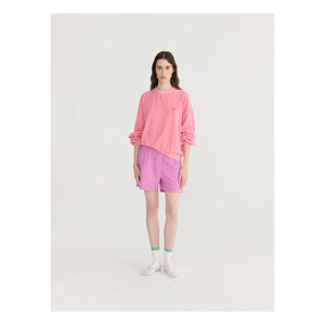 Bobo Choses - Lila Baumwoll-Seersucker Plissierter Short