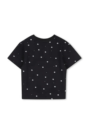 Camiseta infantil de algodón y elastano