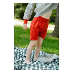 Bayiri - Pantalones cortos Explorer de algodón orgánico | Rojo