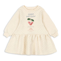 Konges Sløjd - Loupy Pois Bio-Baumwoll-Sweatkleid | Ecru