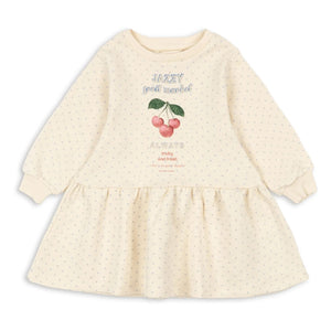 Konges Sløjd - Loupy Pois Bio-Baumwoll-Sweatkleid | Ecru
