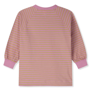 Gray Label - Oversize Çizgili Organik Pamuklu Tişört | Pembe