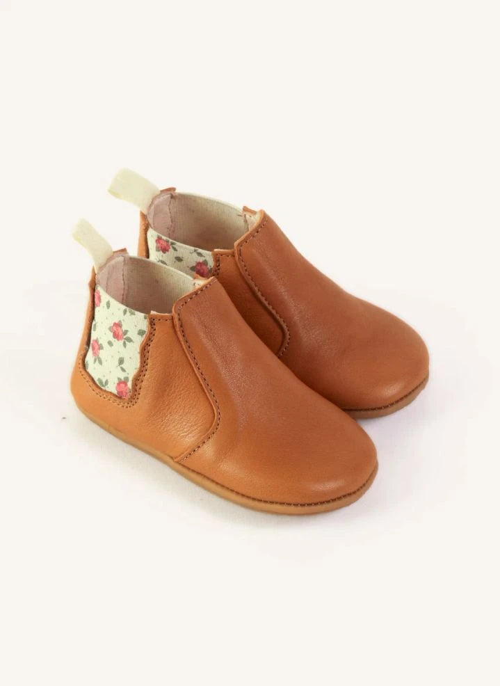 Lazare - Oscar Flowers Slippers | Camel