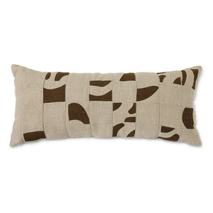 HKliving - Yama Pattern Cushion | Natural