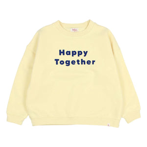 Búho - Happy Together organik pamuk sweatshirt | Sarı
