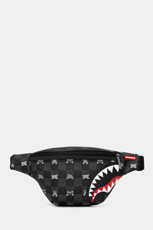 Sprayground - Siyah Suni Deri Bel Çantası 910B8912NSZ