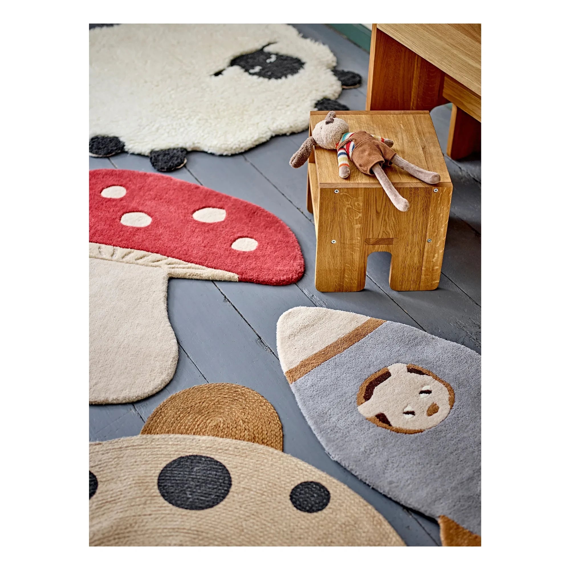 Bloomingville Mini - Alfombra Dolly | Blanco