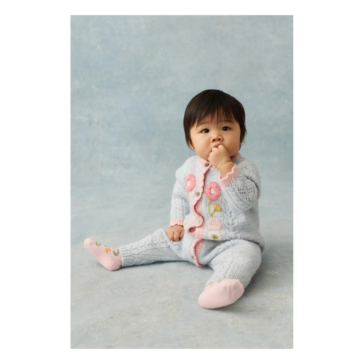 Louise Misha - Drillia Alpaka-Overall | Hellblau