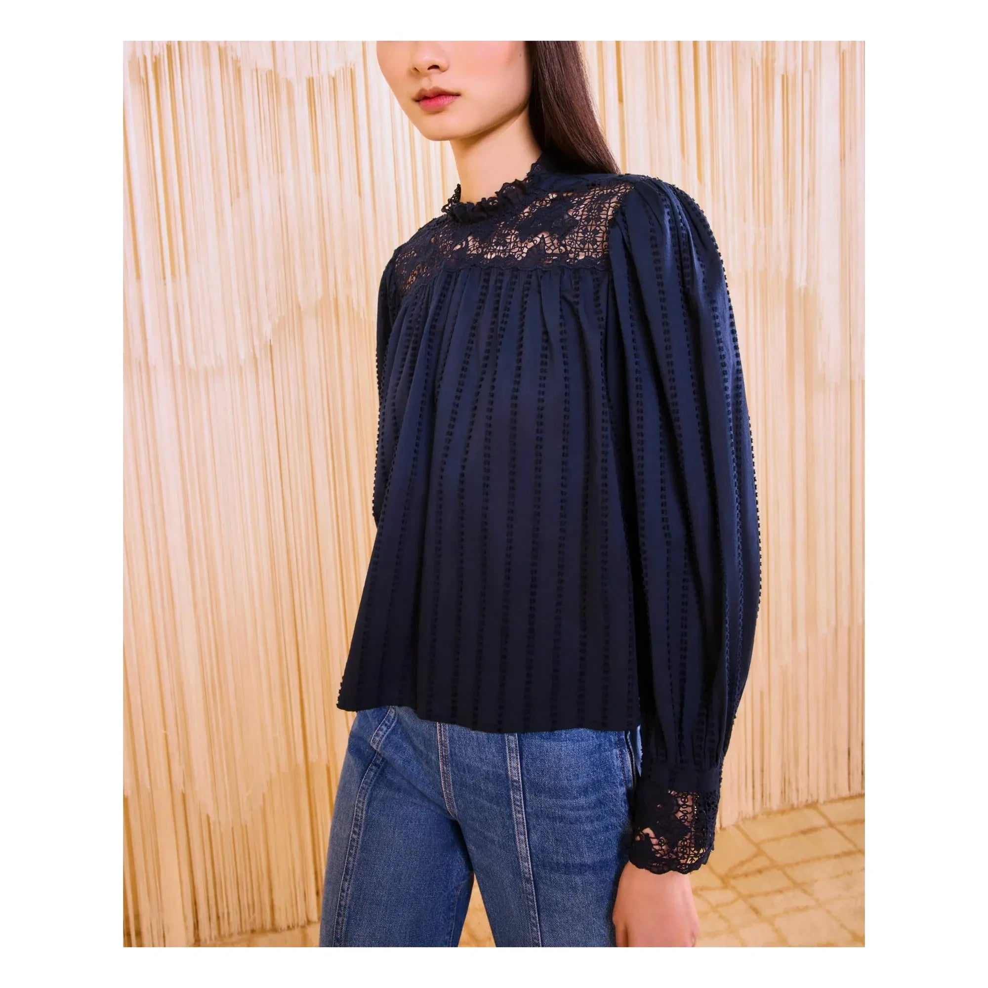 Ulla Johnson - Blusa Cornelia | Azul noche