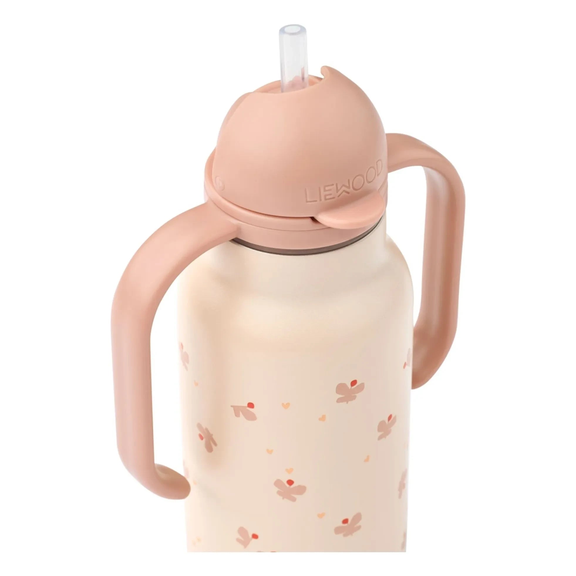 Liewood - Kimmie paslanmaz çelik su şişesi - 250 ml | Mini Butterfly/Apple blossom