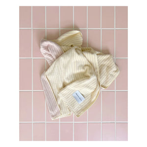 Maison Deux - Striped bath towel | Yellow