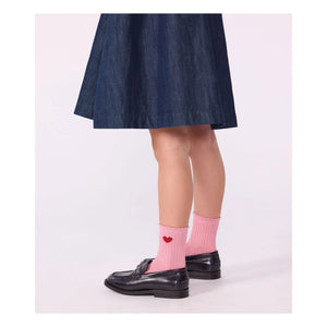 Petit Bateau - Calcetines de corazón | Rosa