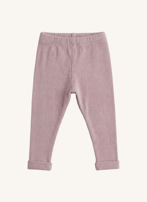 Studio Bohème - Leggings de Algodón Orgánico a Rayas | Malva