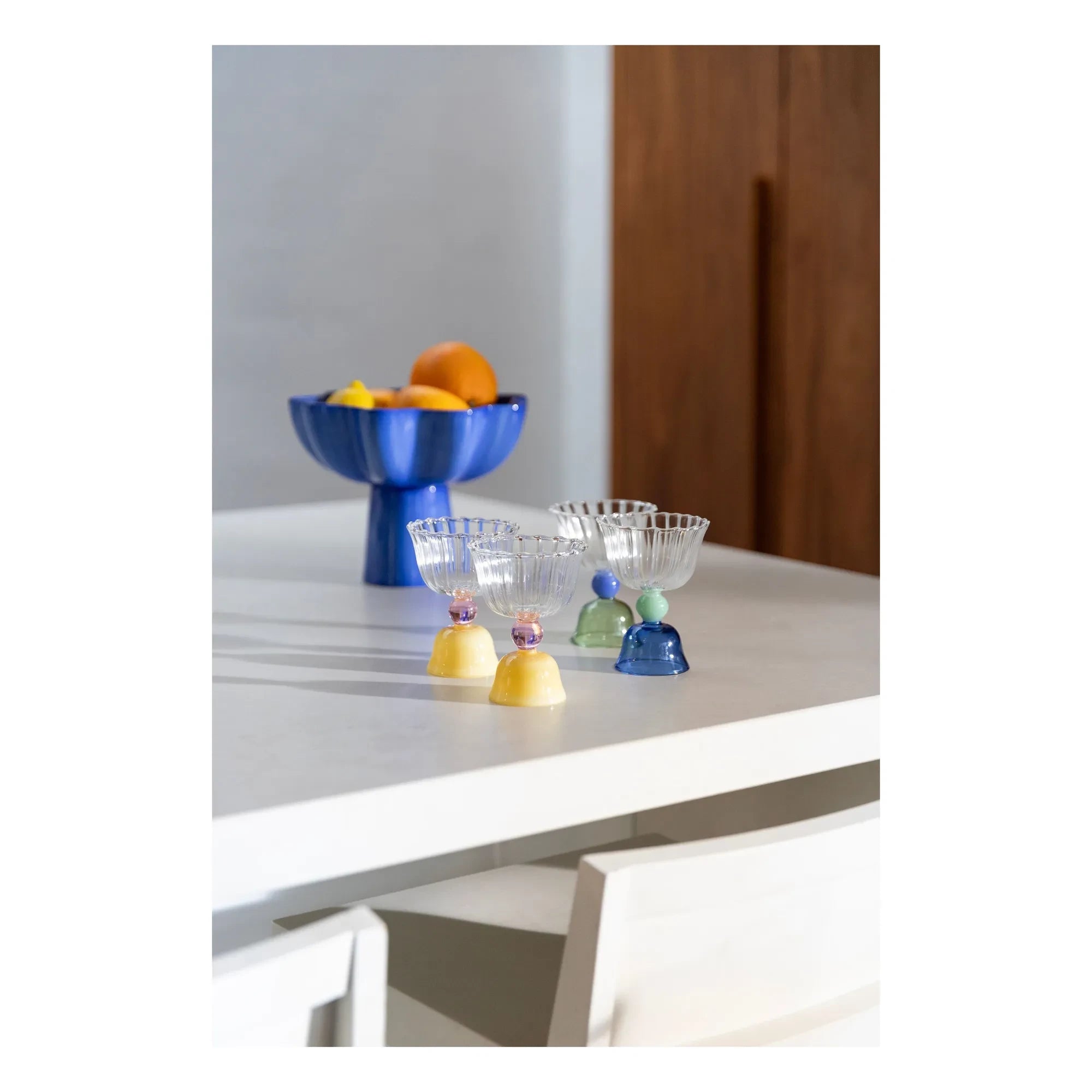&Klevering - Copas de tulipán - Set de 2 | Amarillo
