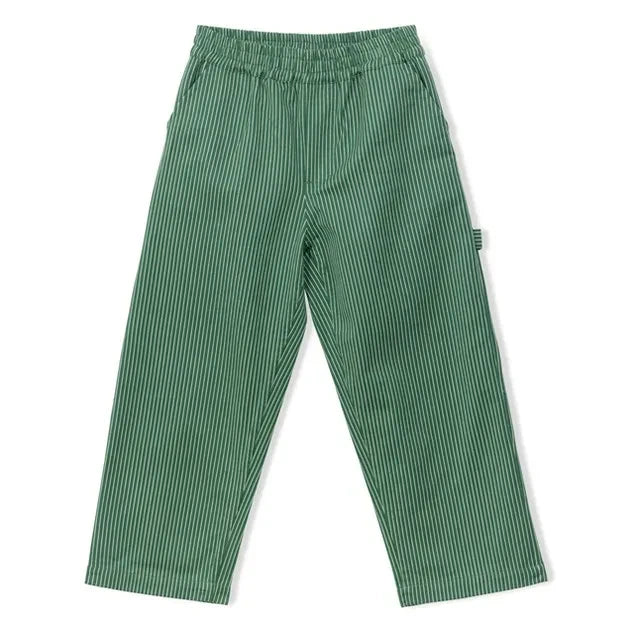 Arsène et Les Pipelettes - Green Striped Jeans
