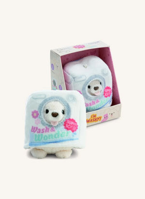 Nici - Washy Köpek Peluş Oyuncak ve Çamaşır Kostümü | Beyaz