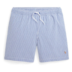 Ralph Lauren - Badeshorts mit Streifen aus recycelten Fasern | Blau