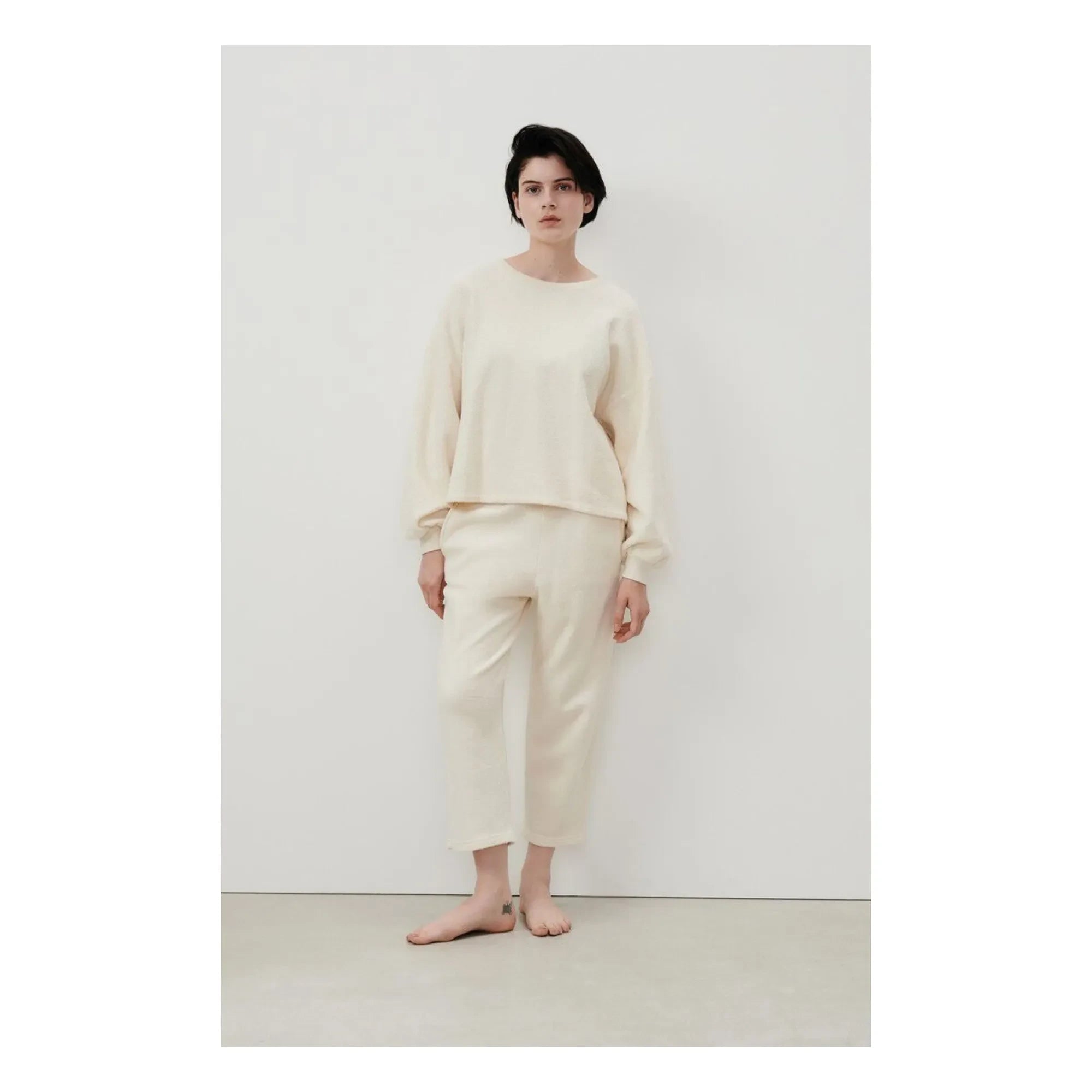 American Vintage - Bobypark Organik Pamuklu Sweatshirt | Ekru