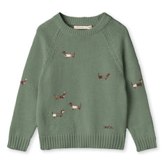 Fliink - Mahdi Dogs Organic Cotton Sweater | Sea Green