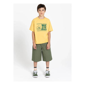 Hundred Pieces - Camiseta de algodón orgánico Finn | Mostaza