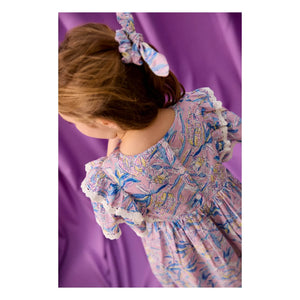 Louise Misha - Chouchou Chloe Fleuri Recycelte Fasern | Rosa