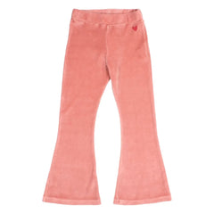 Búho - Leggings Acampanados de Algodón Terciopelo | Rosa