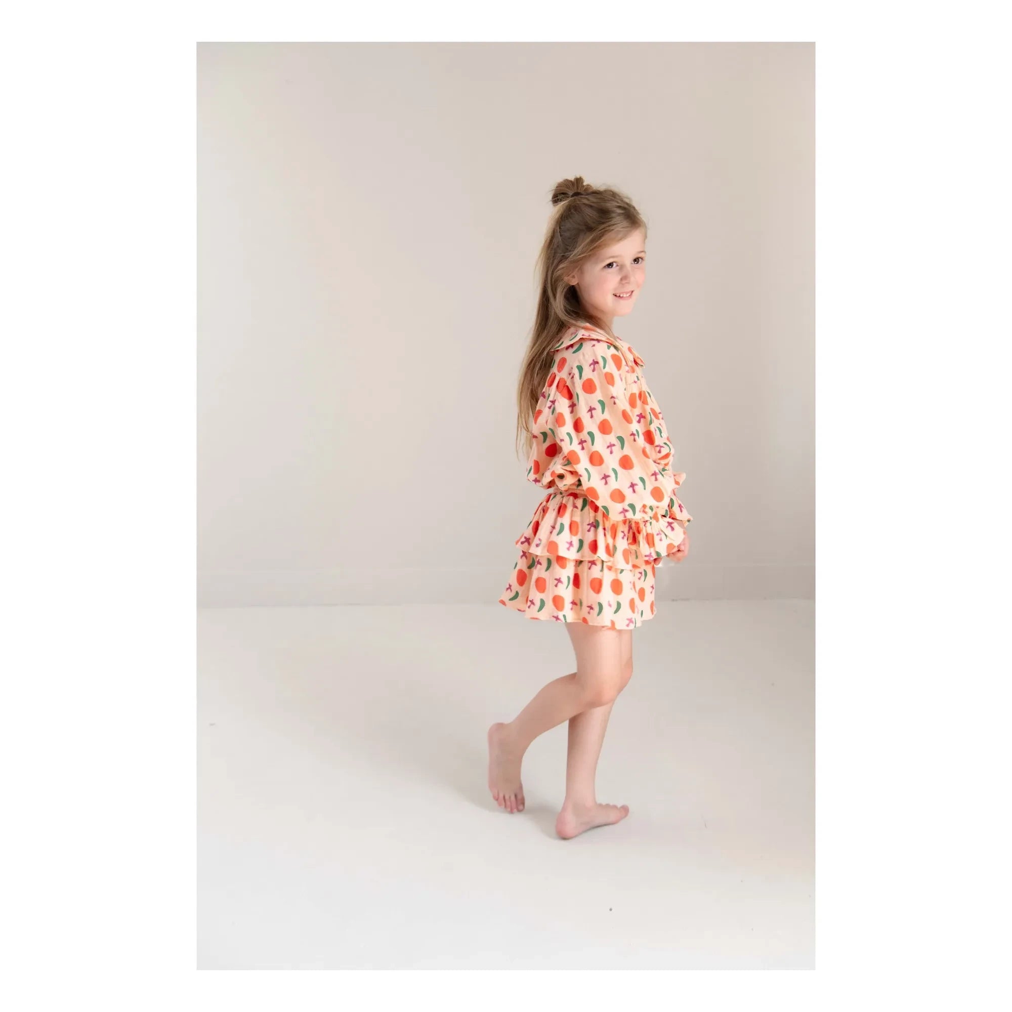Jenest - Emmy Oiseaux Blouse Organic Cotton | Peach