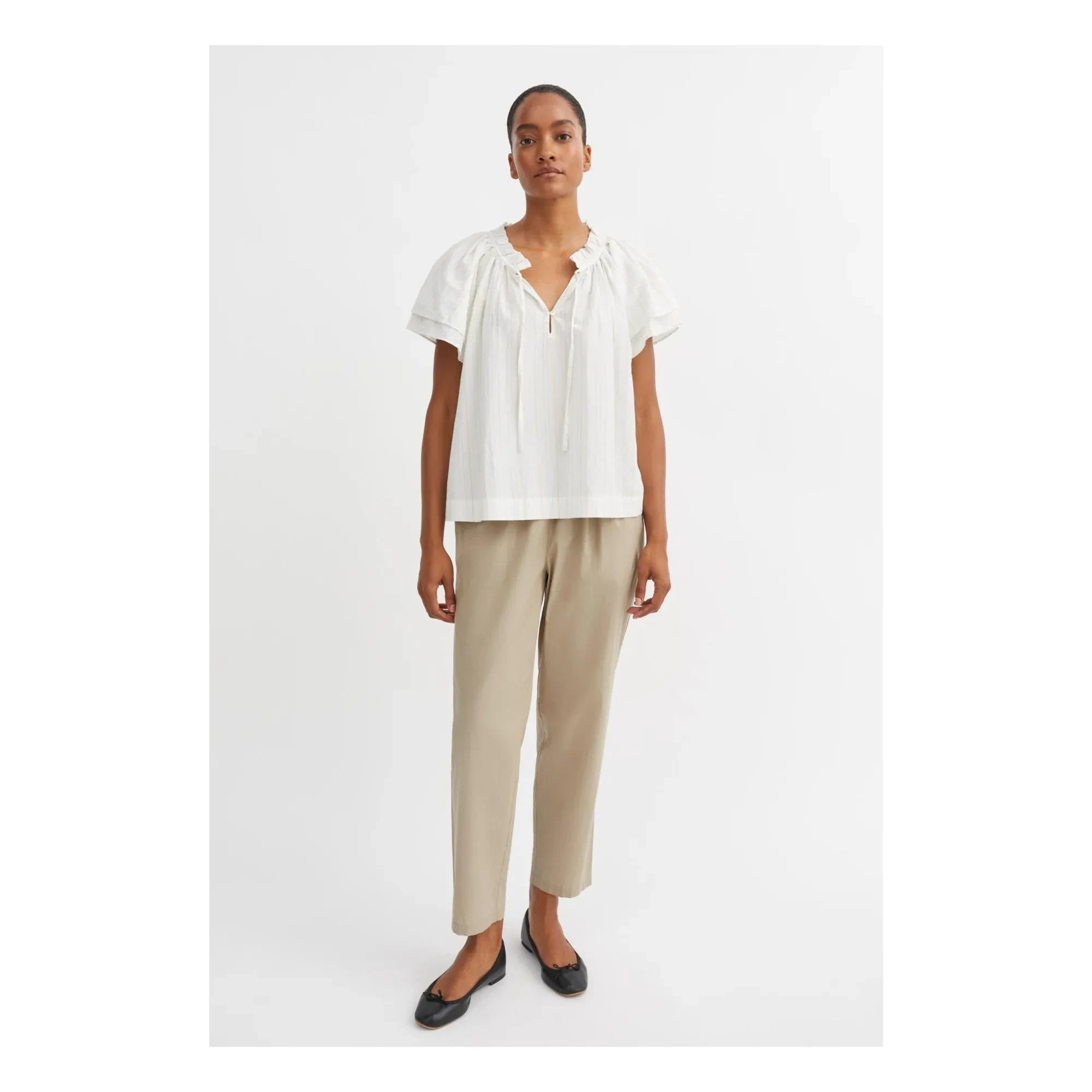 Skall Studio - Pantalones de algodón orgánico Edgar | Verde claro