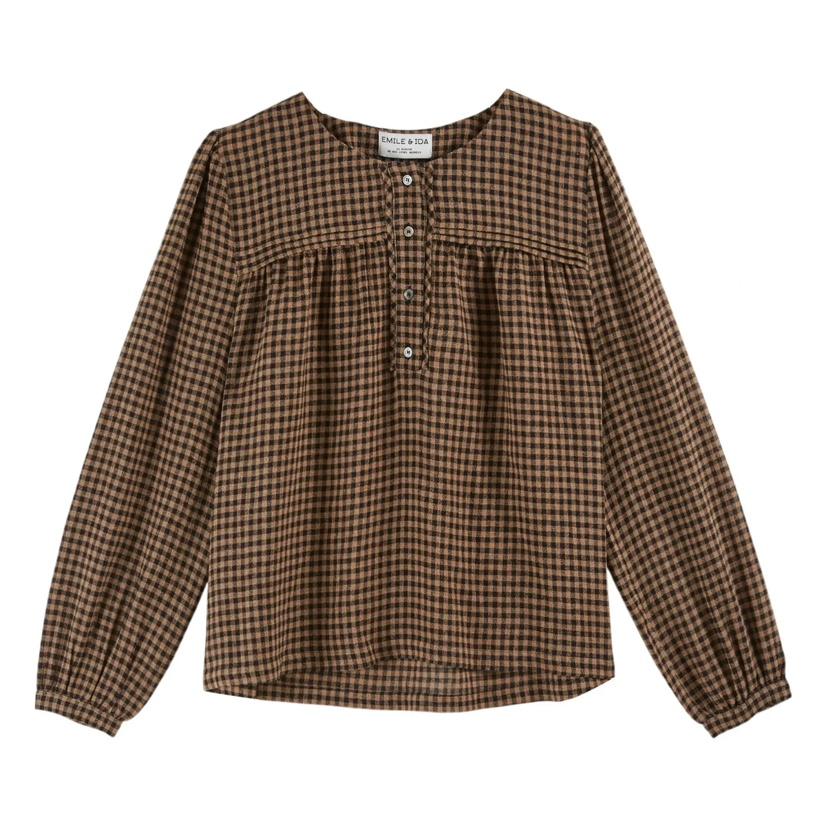 Emile et Ida - Blusa Constance Vichy | Marrón