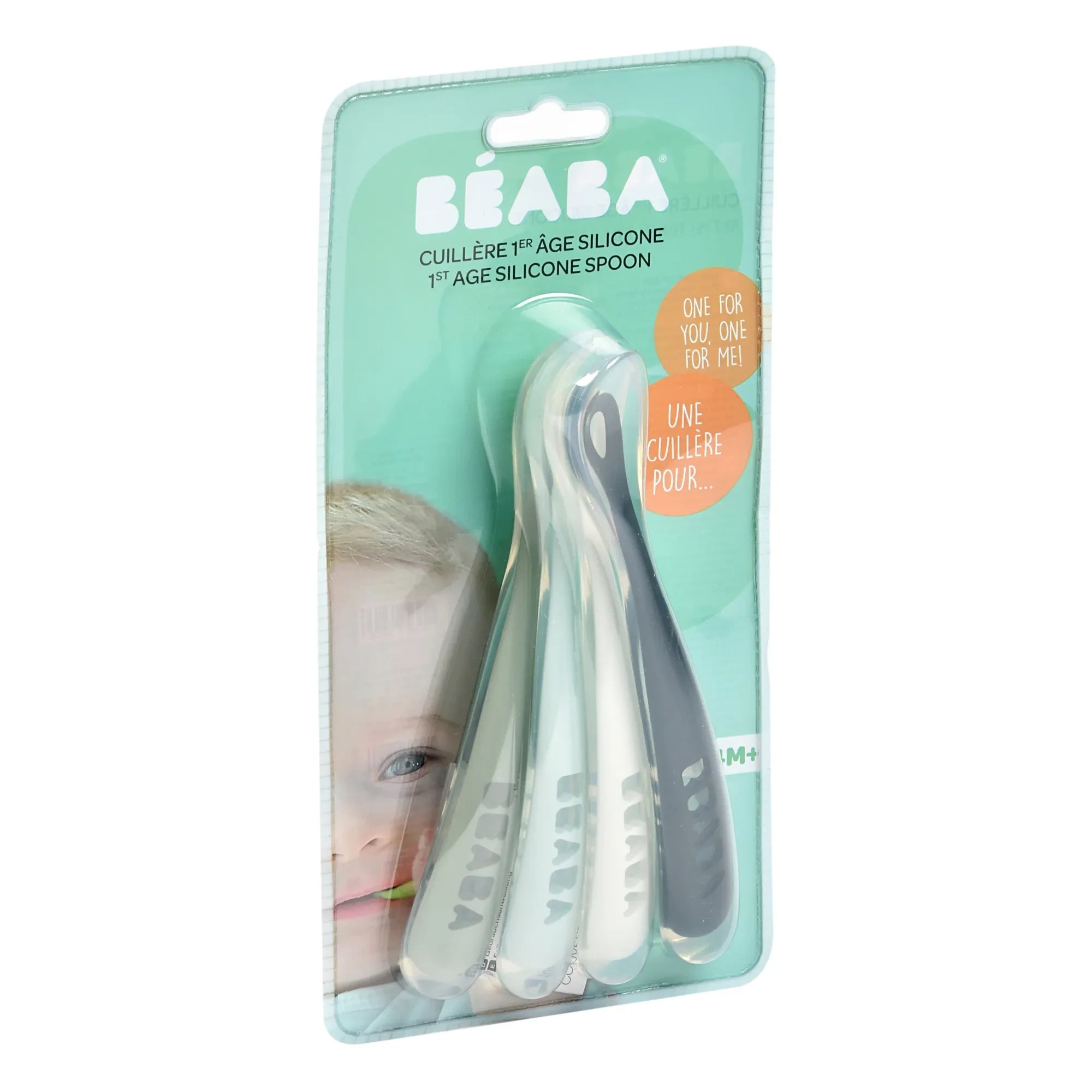 Béaba - Yumuşak Silikon Bebek Kaşıkları - 4'lü Set
