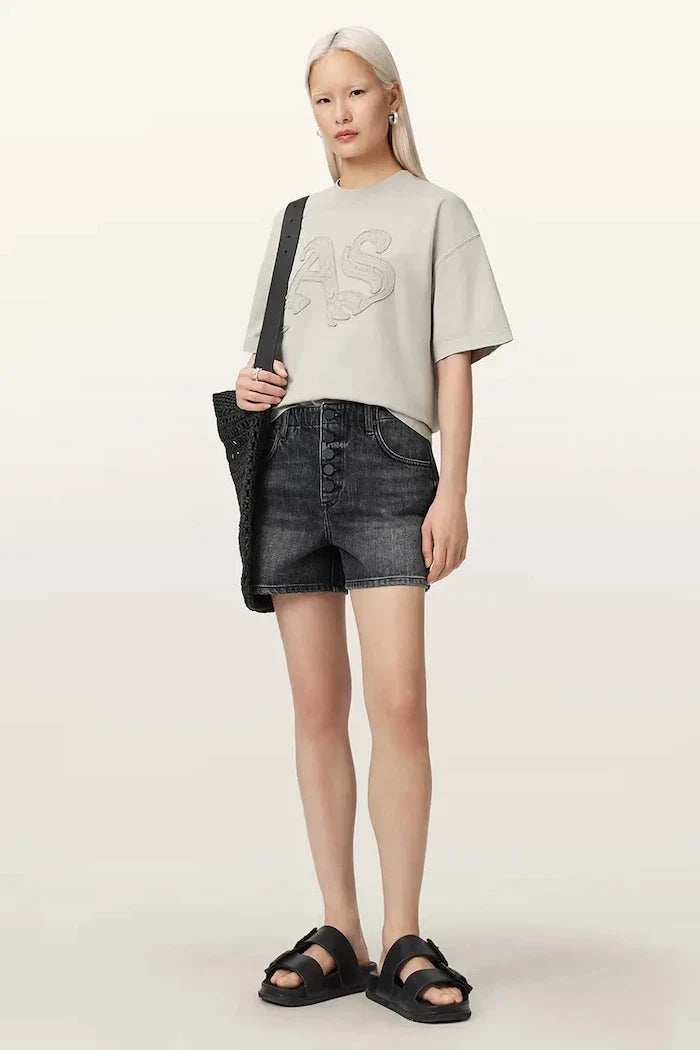 AllSaints تيشيرت قطني نسائي INSIGNIA