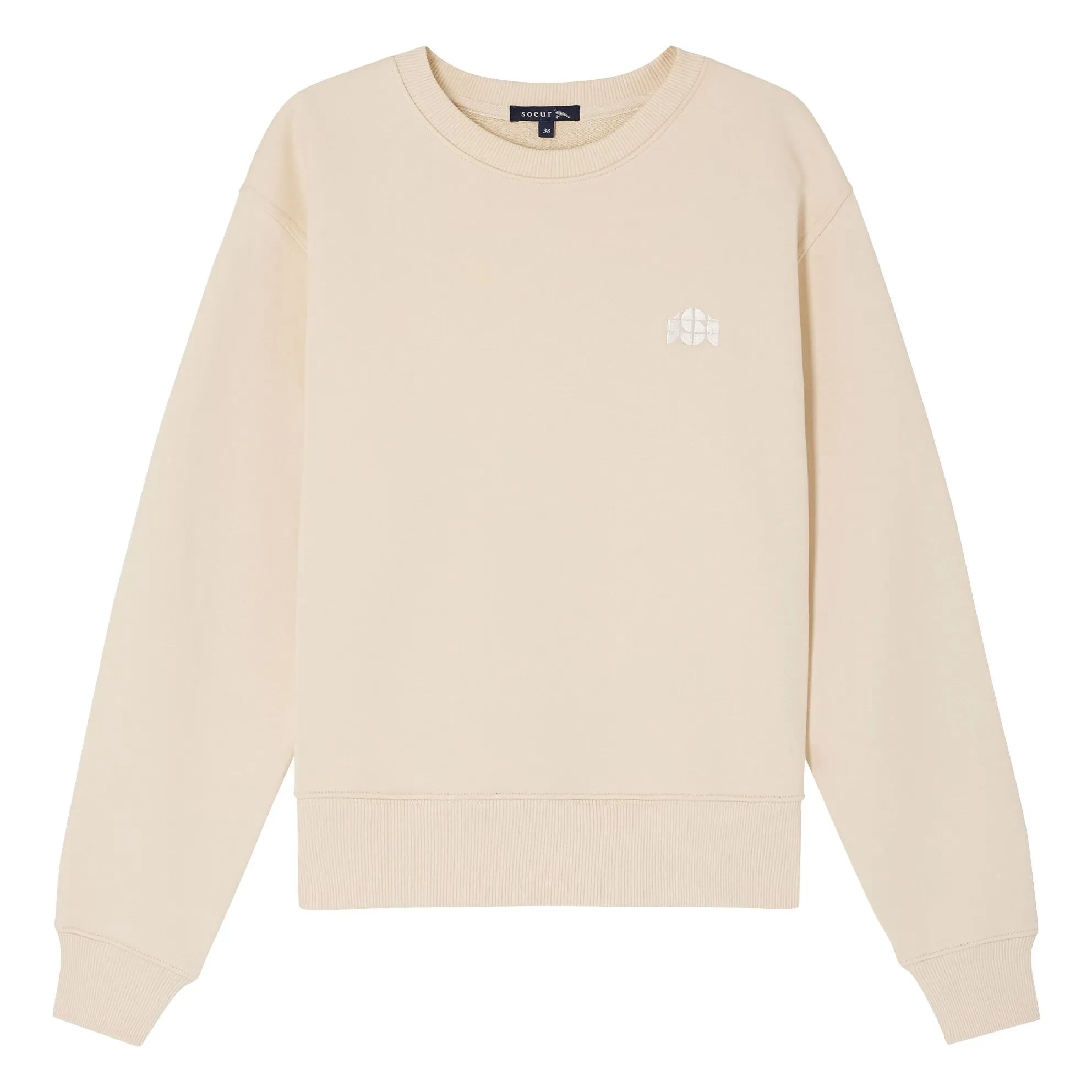 Soeur - Donatien organik pamuk sweatshirt | Krem