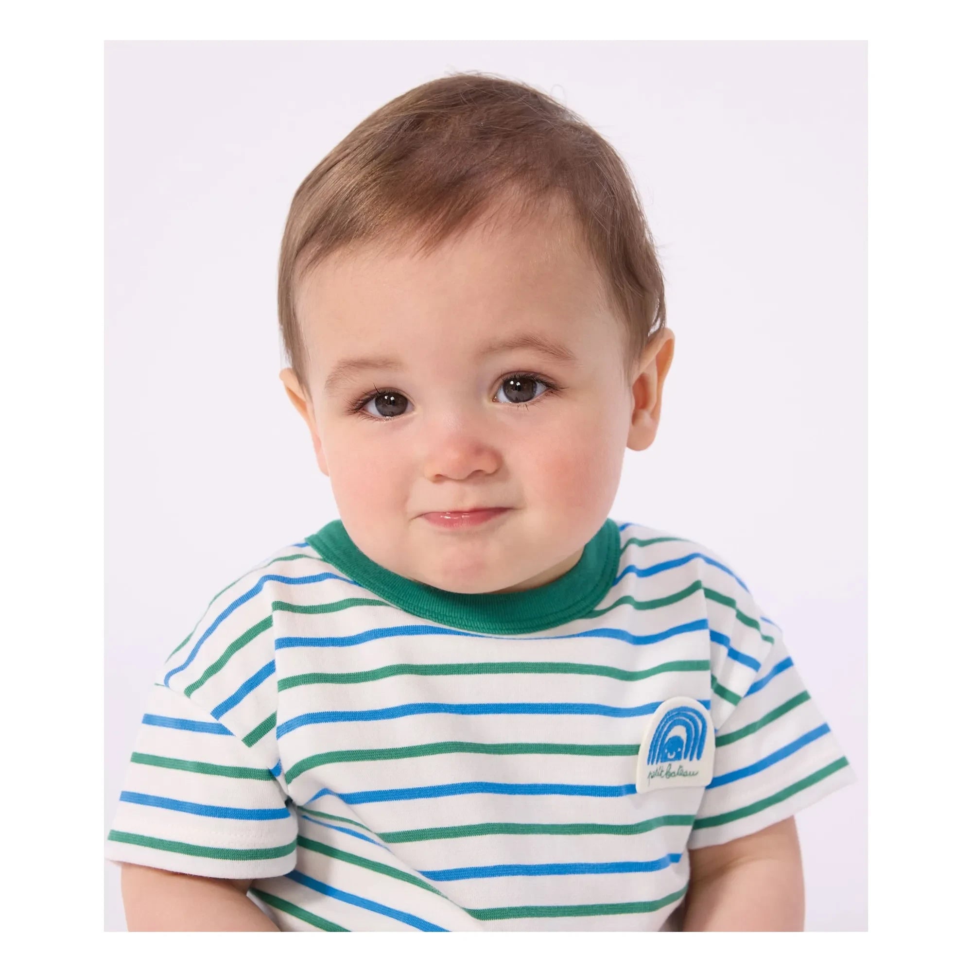 Petit Bateau – Gestreiftes T-Shirt | Weiß
