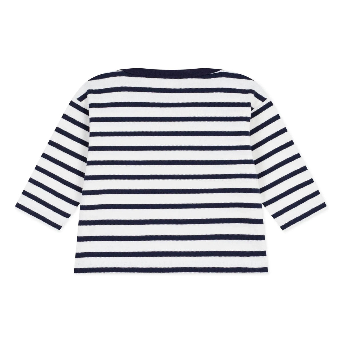 Petit Bateau - Marinière Bebek Tişört | Beyaz