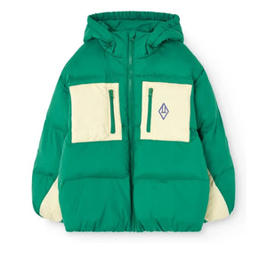 The Animals Observatory - Roadrunner Farbblockierte Jacke aus recycelten Fasern | Grün