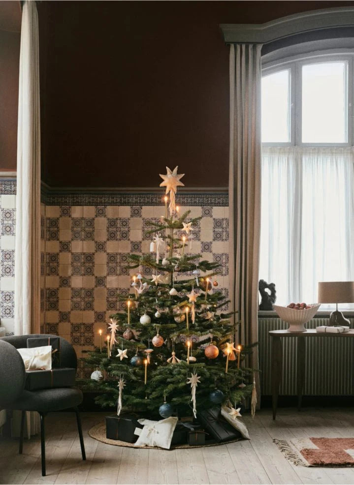 Ferm Living - Mermer efektli süs topu - 4'lü set