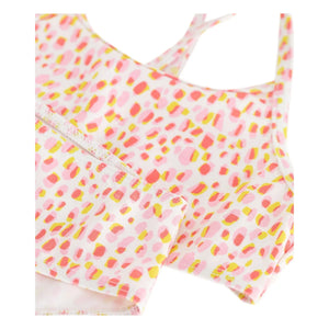 Petit Bateau - Gepunkteter Badeanzug | Weiß