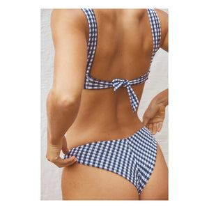 Anja Paris - Bikinihose Le Canon Vichy | Marineblau