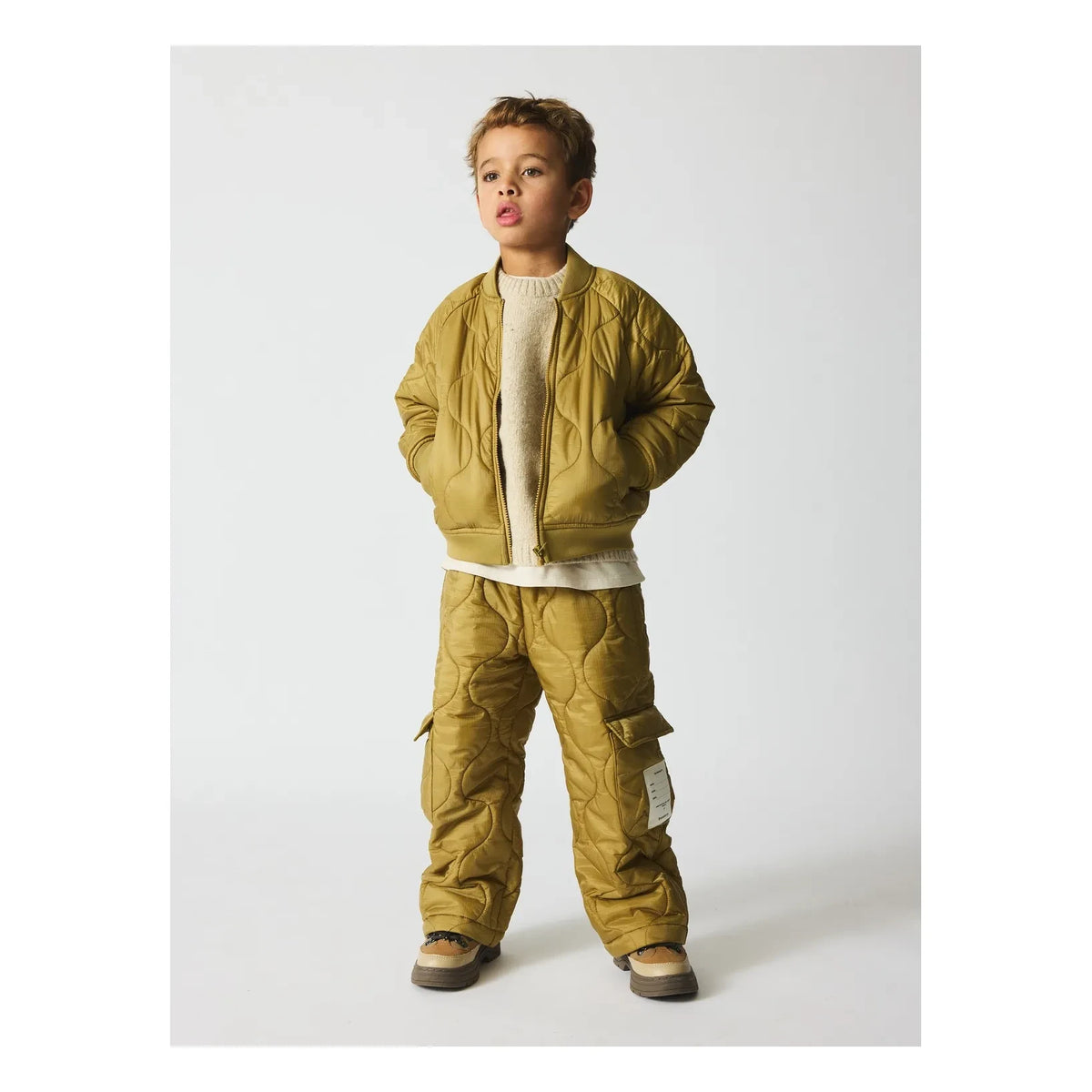 brunobruno nation - Harrold Bomberjacke aus recycelten Fasern | Senf