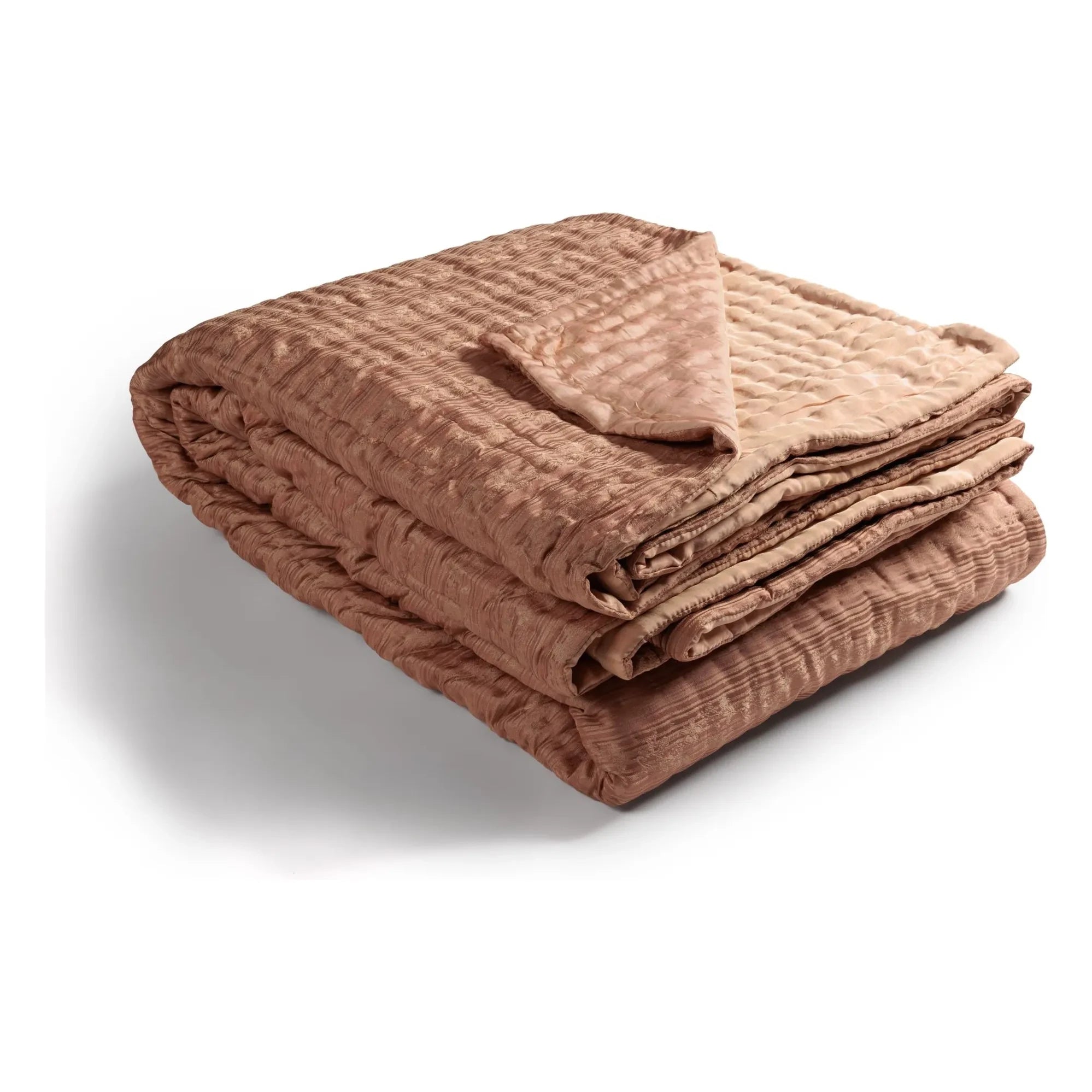 Le Monde Sauvage - Ritournelle Silk Bedspread | Blush