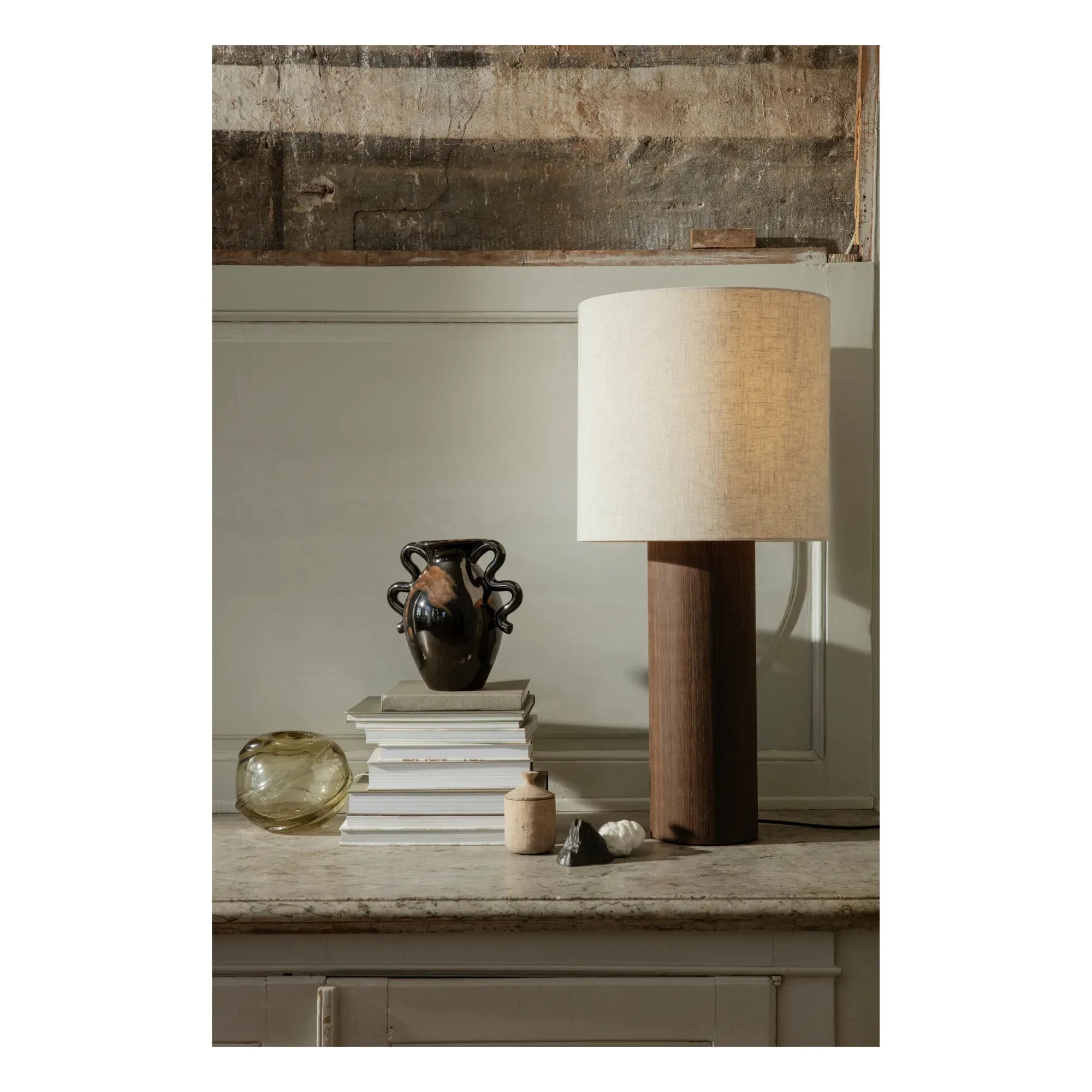 Ferm Living - Post Lamba Tabanı - FSC Ahşap | Chêne fumé