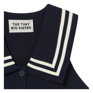 The Tiny Big Sister - Blusa de Algodón Sailor | Azul Marino