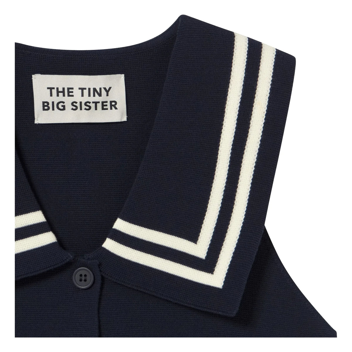 The Tiny Big Sister - Blusa de Algodón Sailor | Azul Marino