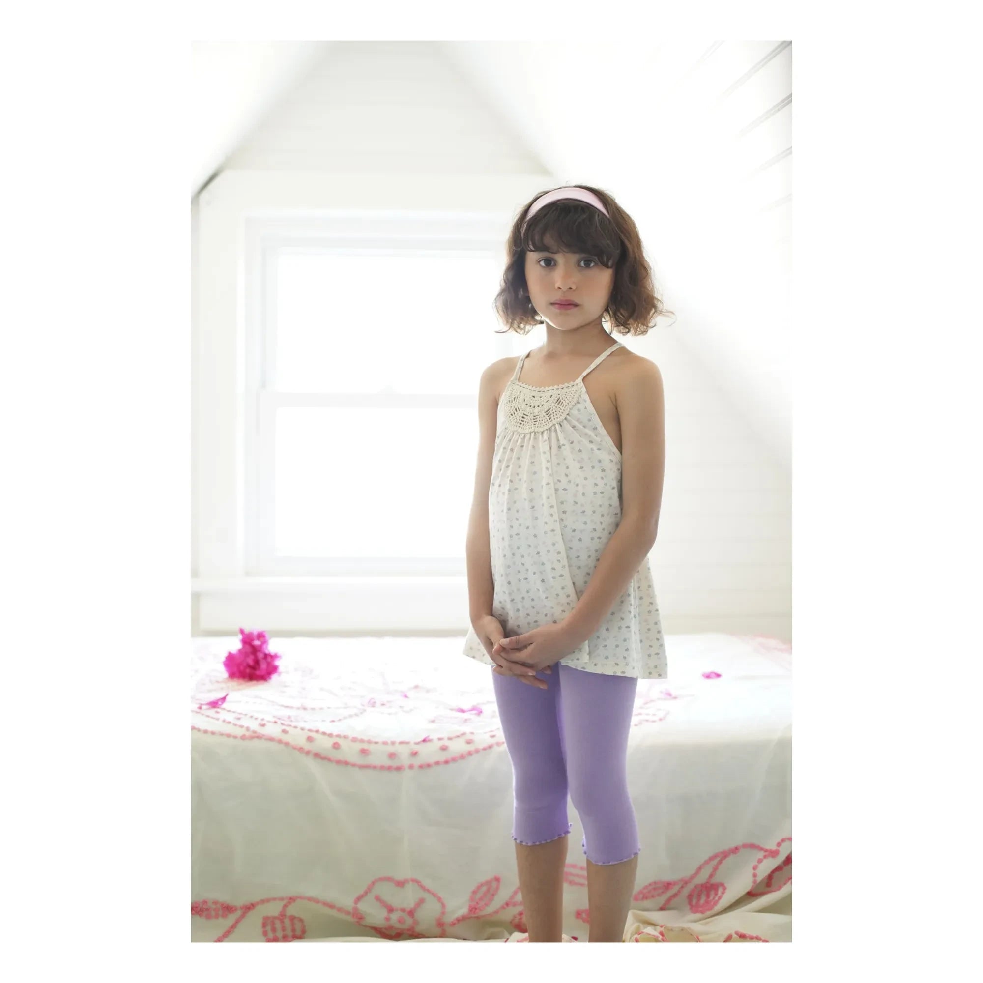 Soor Ploom - Organik Pamuk Capri Tayt | Lila