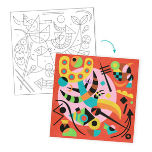 Djeco - Abstract Colorful Sand Activity Set