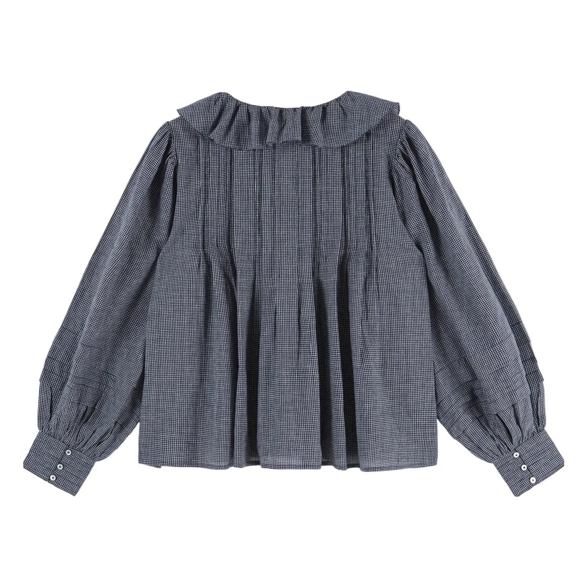 Emile et Ida - Khadi Enise Bluse | Grau