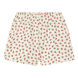 Tinycottons - Volantshorts Roses Bio-Baumwolle | Weiß